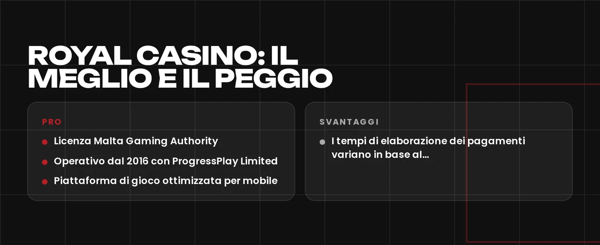 Confronta punti di forza e svantaggi