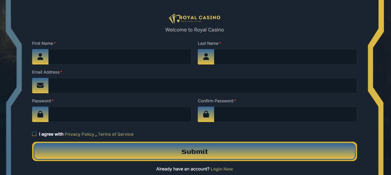 Registrati su Royal Casino e inizia a giocare